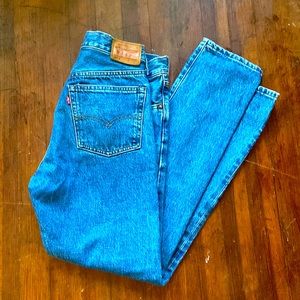 Levi’s white oak cone denim, Madewell 501s